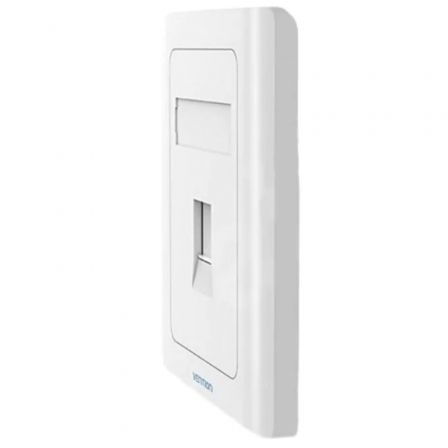PLACA DE PARED TIPO 86 1 PUERTO RJ45 BLANCO VENTION PLACA DE PARED TIPO 86 1 PUERTO RJ45 BLANCO VENTION